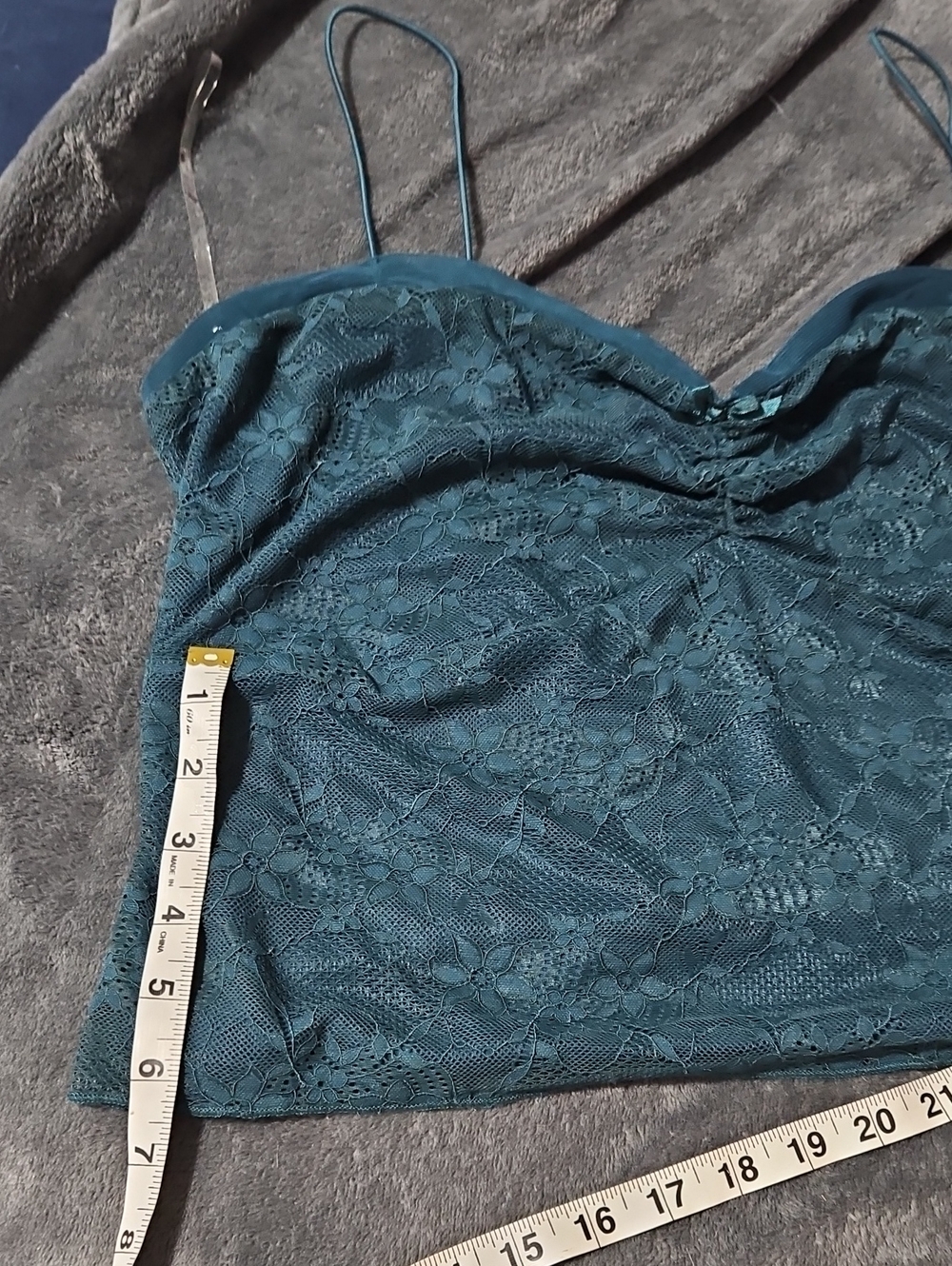 NWT Sheer Stretchy Mesh Y2k Lace Tank - Picture 4 of 12